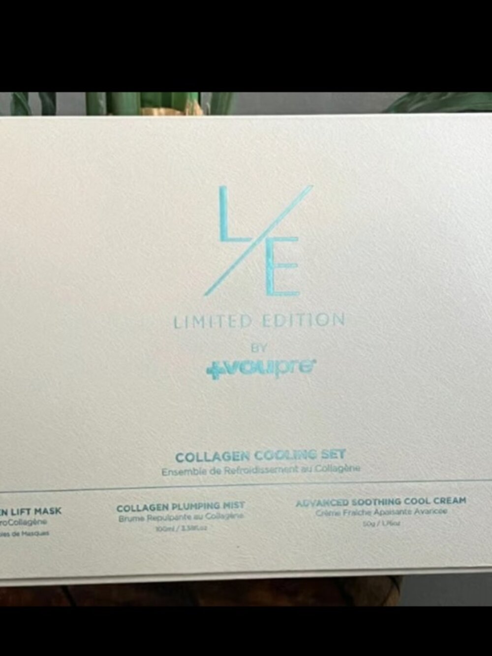 VOUPRE COLLAGEN COOLING SET-LIFT MASK+PLUMPING MIST+COOL CREAM+COOLING GLOBE-NEW